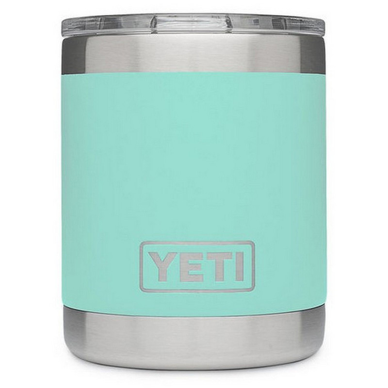 Yeti Rambler Lowball 10 Ounce With Magslider Lid in Seafoam Color